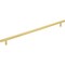 Jeffrey Alexander 305 mm Center-to-Center Brushed Gold Square Dominique Cabinet Bar Pull 845-305BG - alternate 1